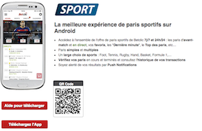 Pari qr code betclic