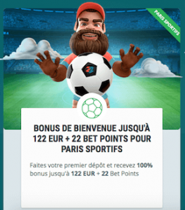 22Bet bonus de bienvenue