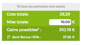 ParionsSport combi booste