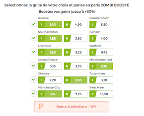 Combi booste ParionsSport