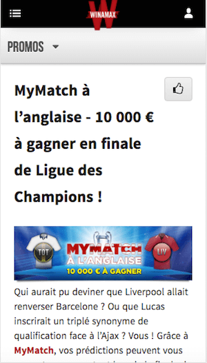 LDC My Match Winamax