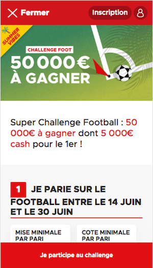Challenge foot summer betclic