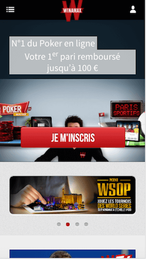 Winamax bonus insciption