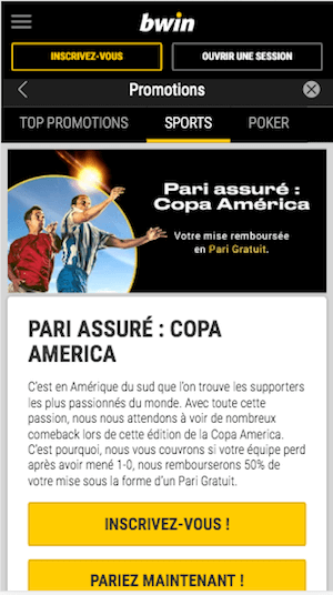 Pari gratuit Copa America