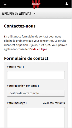 Winamax service client