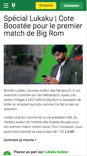 lukaku avec inter cote boostee unibet 