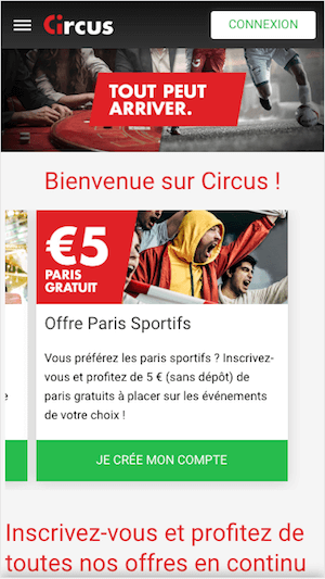 paris gratuits 5 euros circus