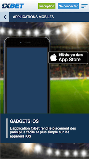 Parier avec l app 1xbet