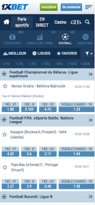 virtual football 1xbet