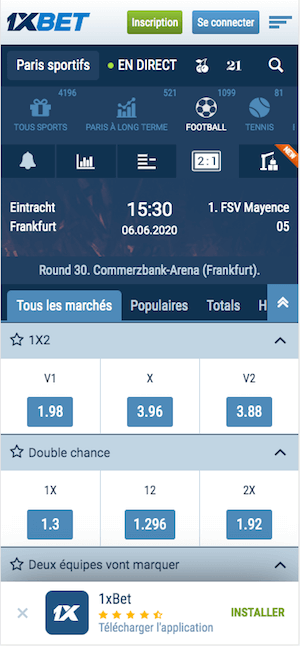 parier francfort mayence