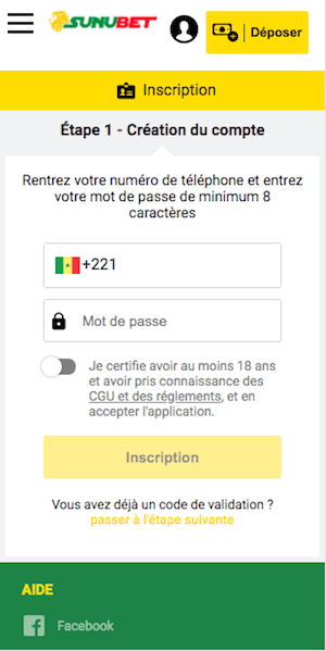sunubet inscription