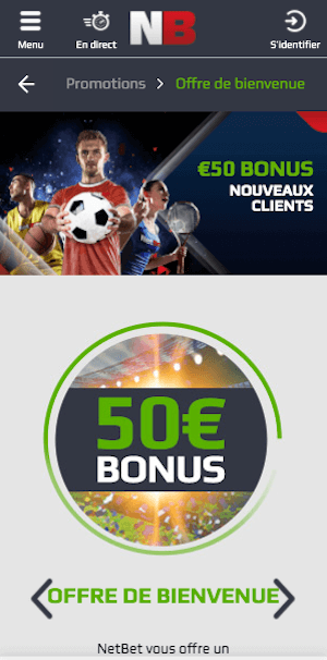 netbet bonus de bienvenue