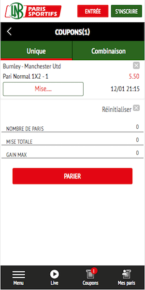 coupon lnb pari