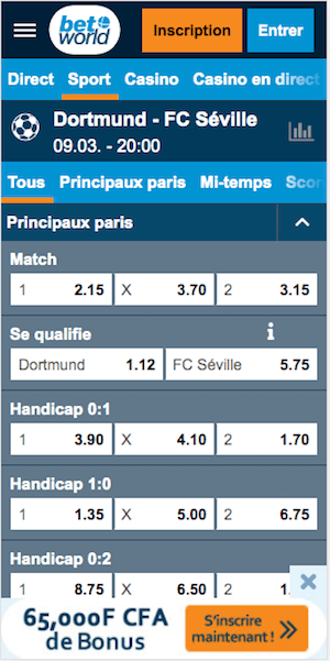 cotes dortmund vs seville