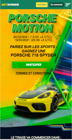 porsche a gagner avec betwinner