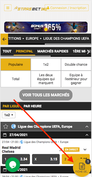 starsbet365 fiche de paris