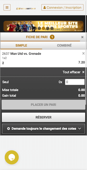 fiche de pari goldbet365