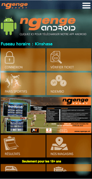 Ngenge sport accueil
