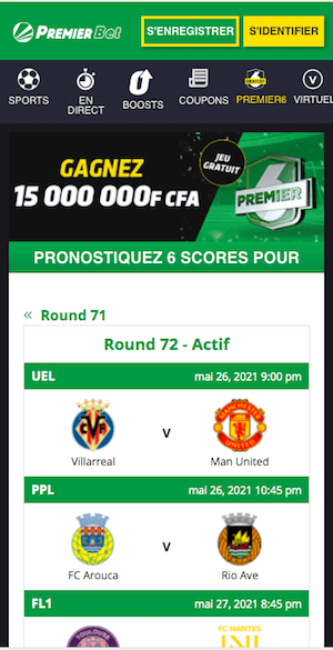 Promo premier bet round 72