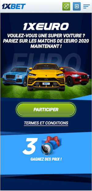 promo euro 2020 avec 1xbet