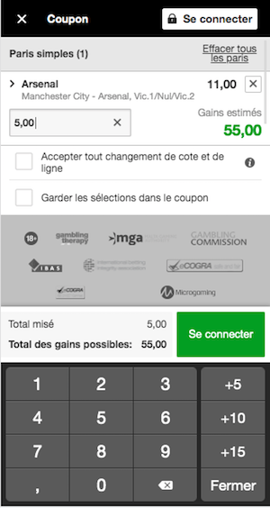 betway coupon pari sportif