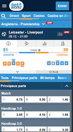 cotes Leicester vs liverpool