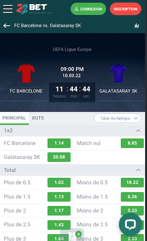 cotes barca vs galatasaray