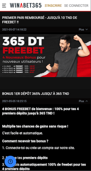 winabet365 bonus tunisie