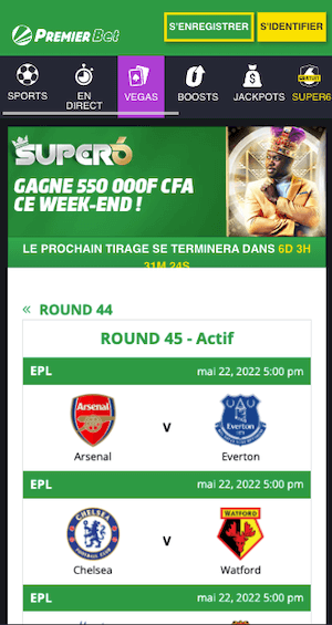 super 6 promo premier bet round 45 2022