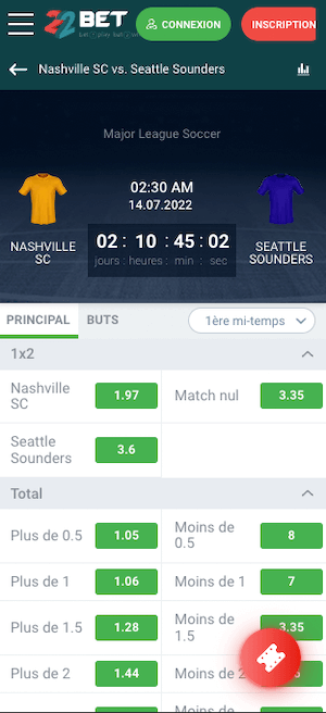 cotes nashville vs seattle