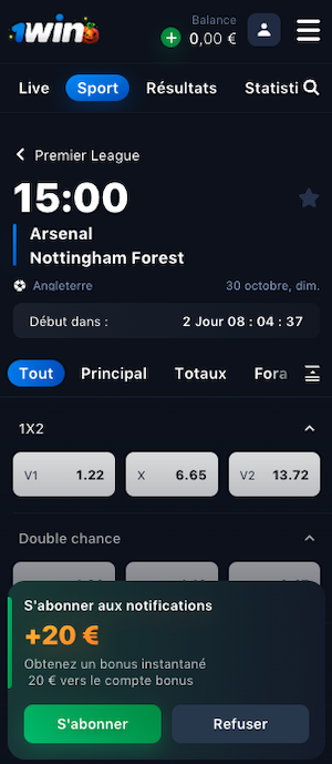 cotes arsenal nottingham forest 