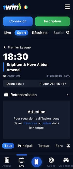 cotes brighton arsenal 