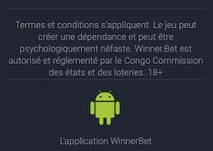 winner bet apk telecharger