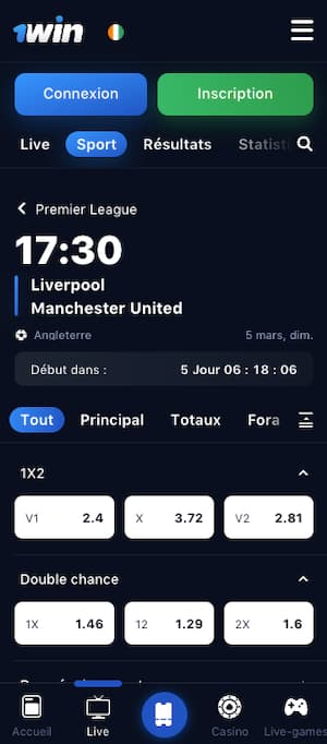 cotes liverpool vs man united 