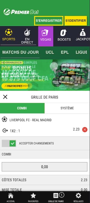 coupon premier bet