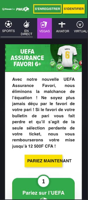 assurance paris promo premier bet