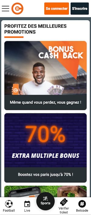 Promo congo bet sur mobile