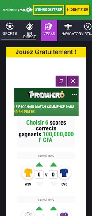 promo score exact premier bet du 20 mai 2023