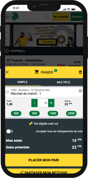 Sunubet coupon de paris sportifs