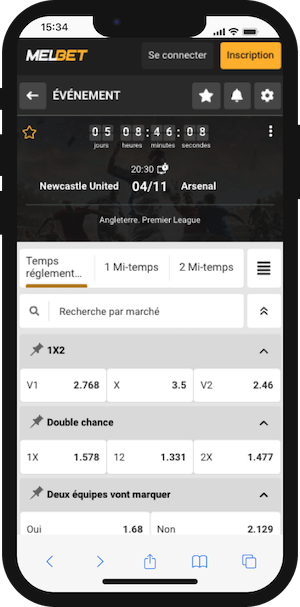 cotes newcastle vs arsenal 
