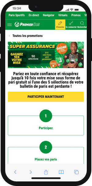 promo premier bet aussrance pari