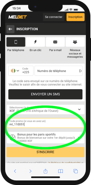 melbet ci inscription avec code promo