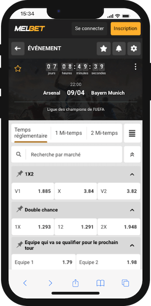 parier arsenal vs bayer sur melbet