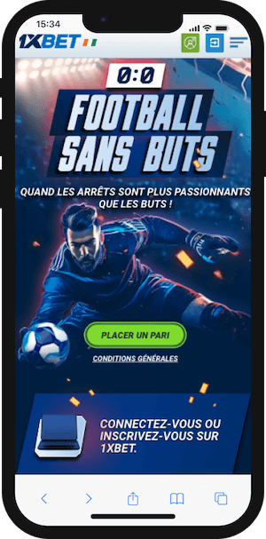promo 1xbet foot sans but