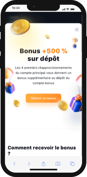 1win bonus de bienvenue