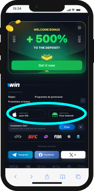 1win application telecharger